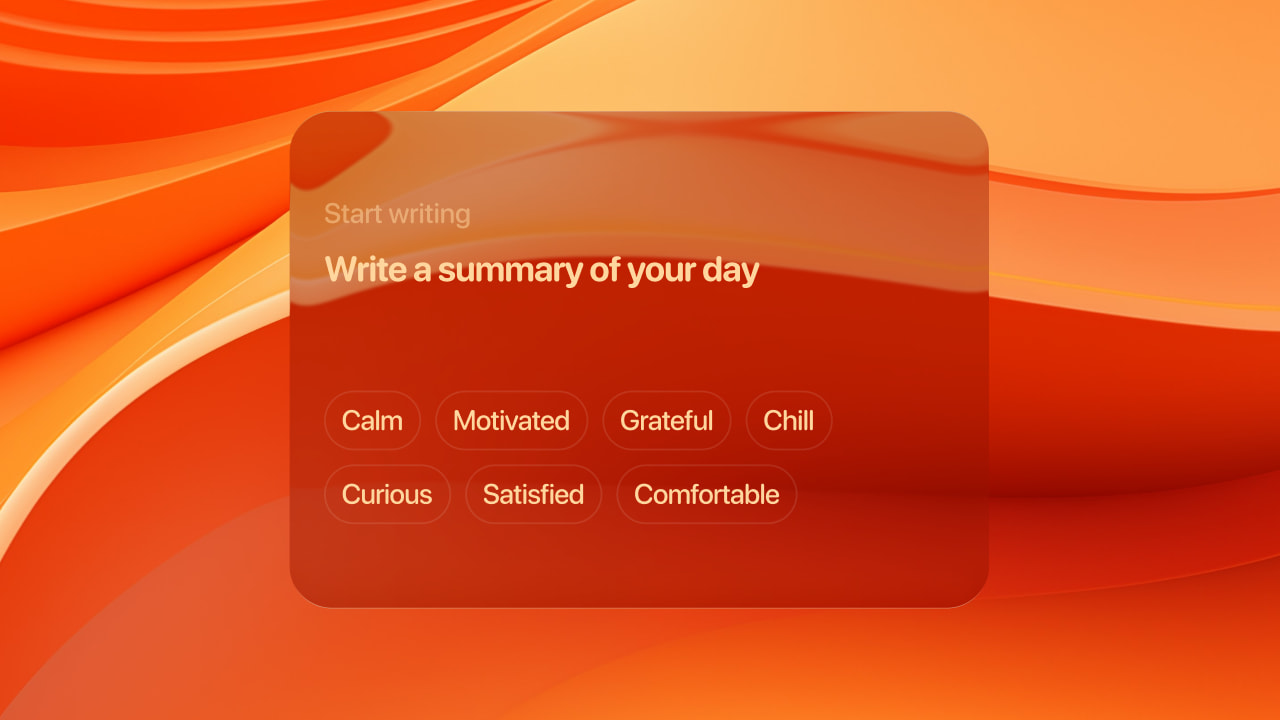 Caspy anxiety question prompt interface