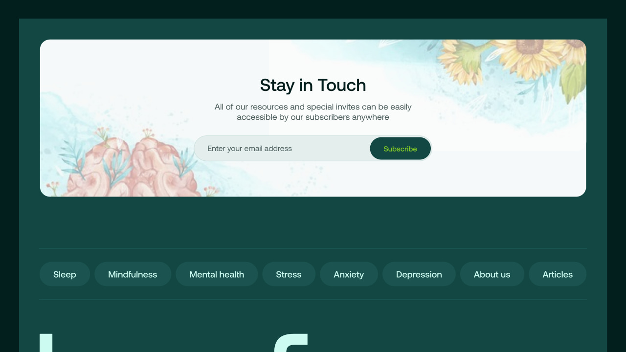 Leafcare website footer and navigation